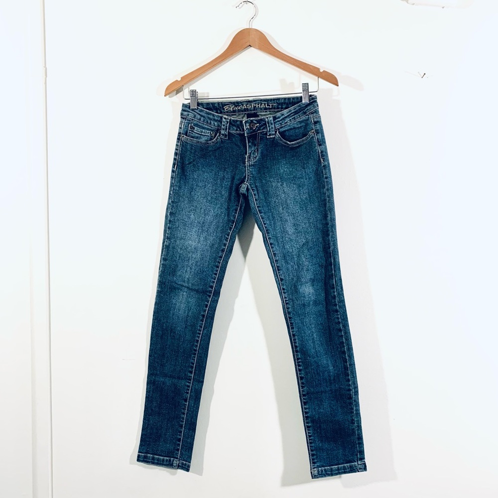 NEW Blue Asphalt Low-Rise Skinny Jeans